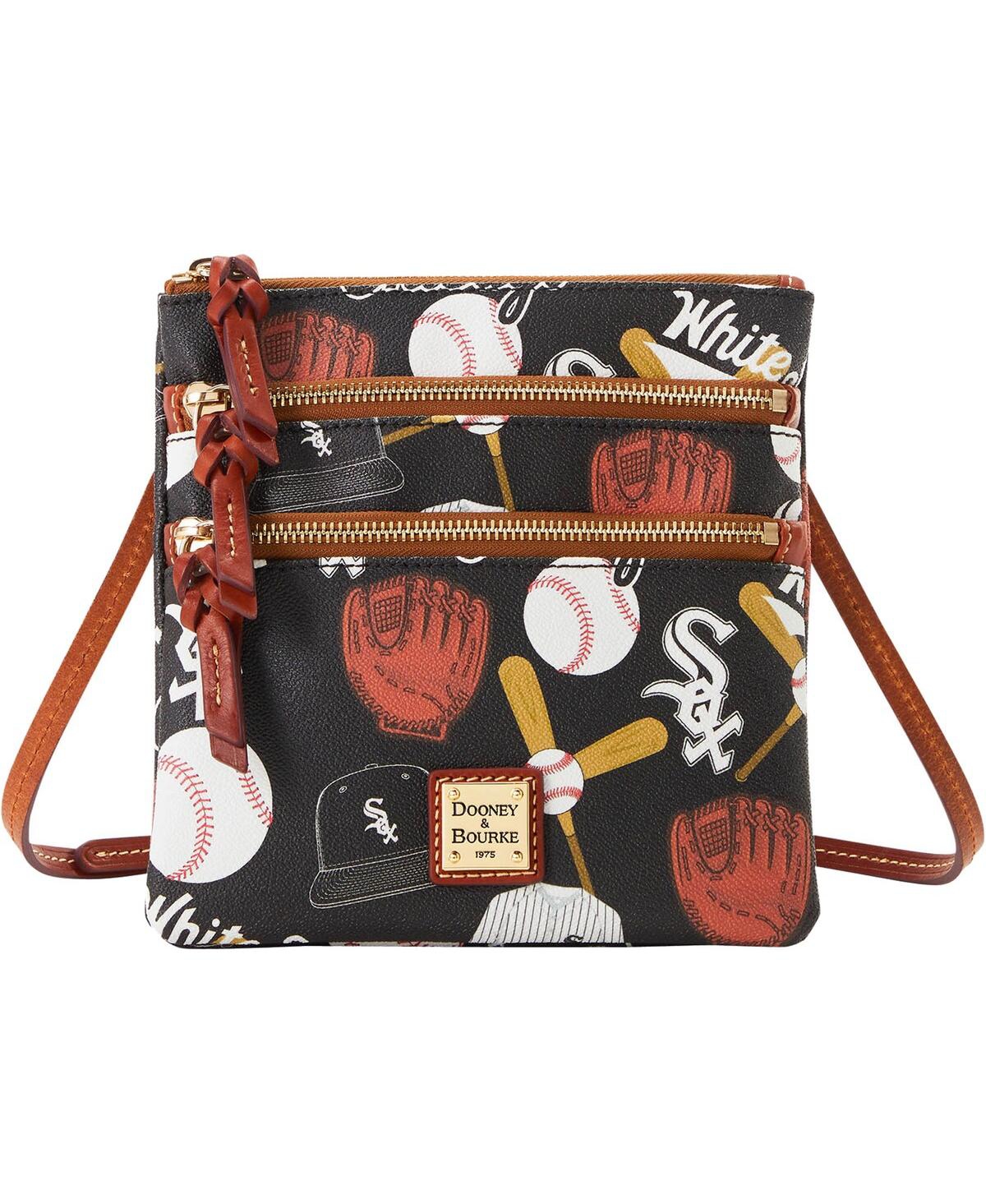 Shop Dooney & Bourke Women's  Chicago White Sox Game Day Triple Zip Crossbody Purse In Multi