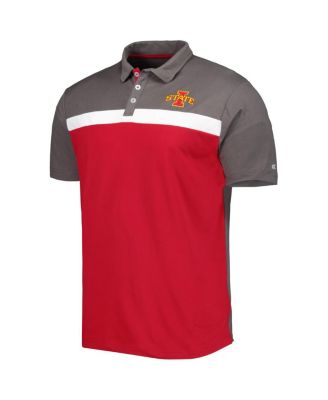 Men's Charcoal Iowa State Cyclones Two Yutes Polo Shirt