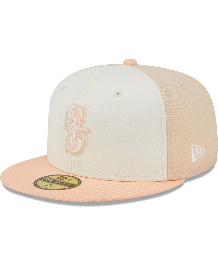 New Era Men's Cream, Pink Seattle Mariners Chrome Anniversary 59FIFTY ...