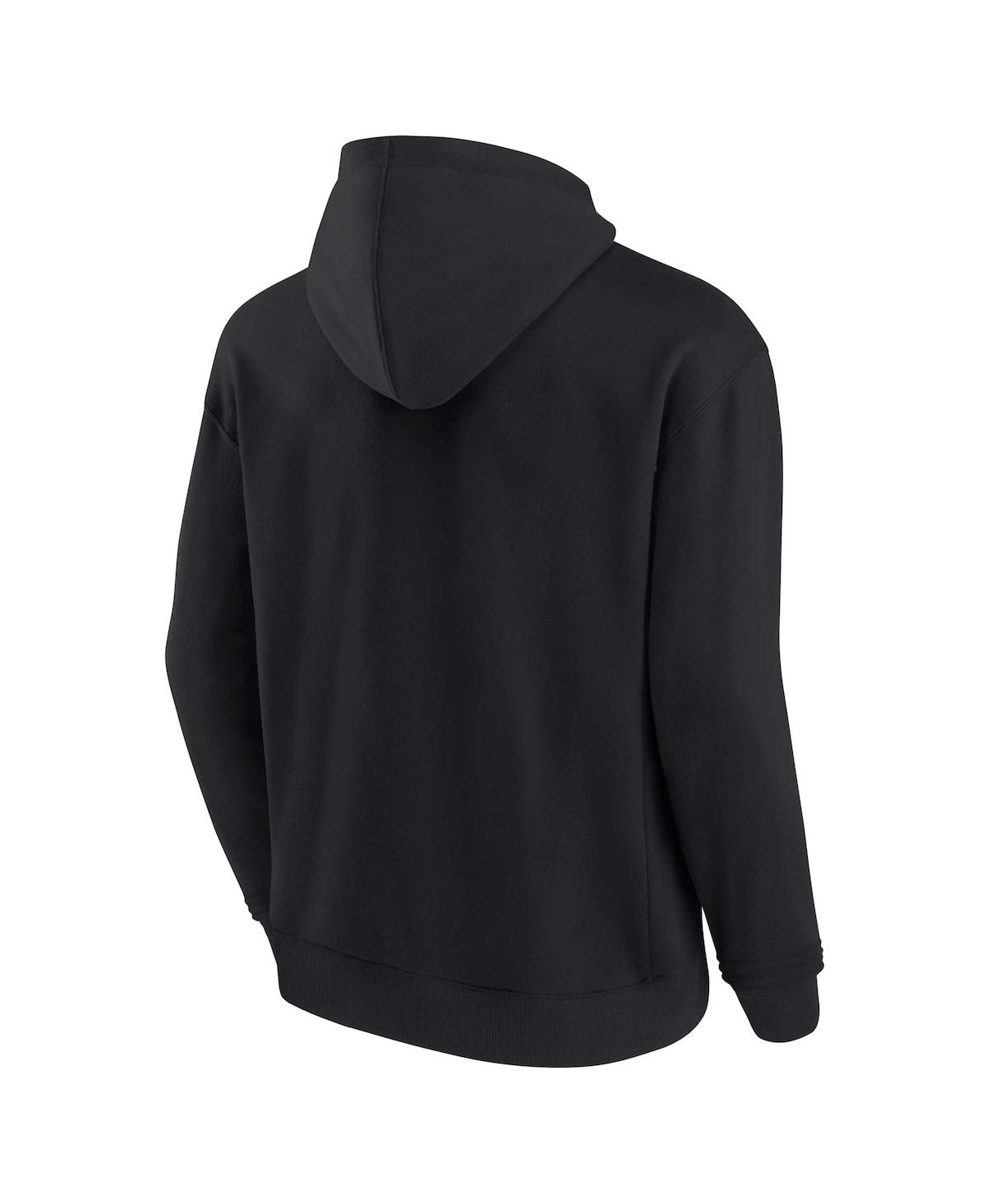 Fanatics Signature Men's And Women's  Black Florida State Seminoles Super Soft Fleece Pullover Hoodie In Black
