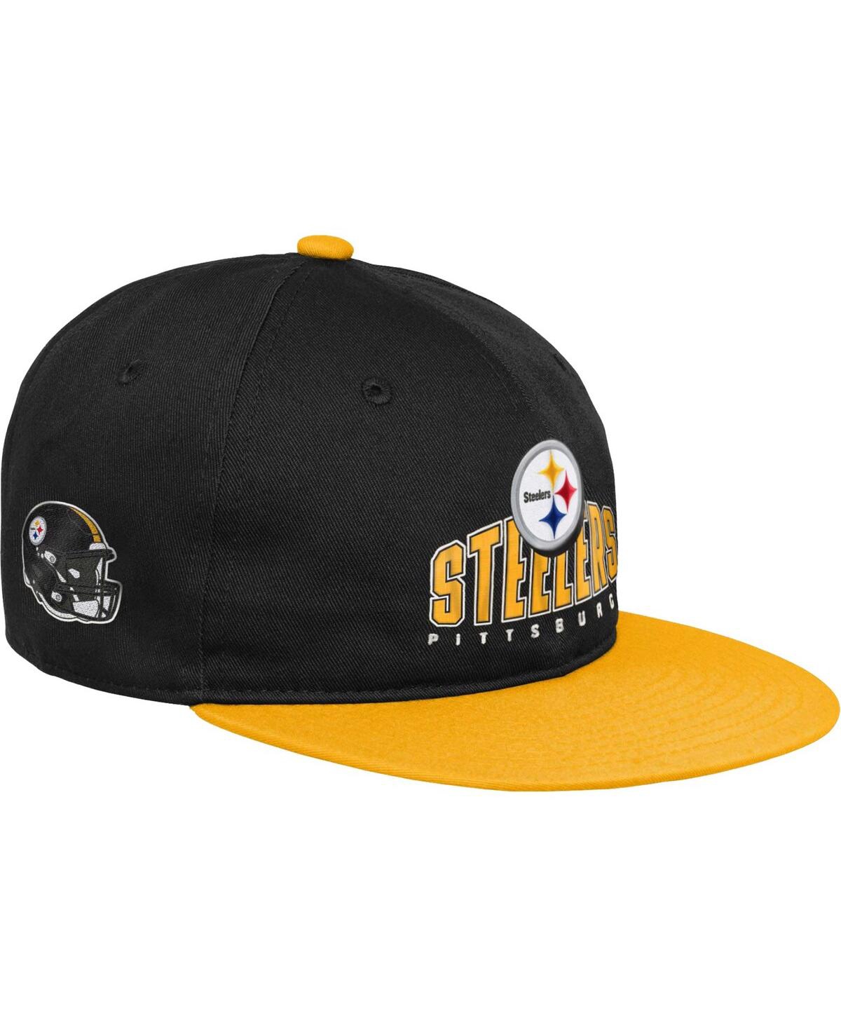 Shop Outerstuff Big Boys And Girls Black Pittsburgh Steelers Legacy Deadstock Snapback Hat