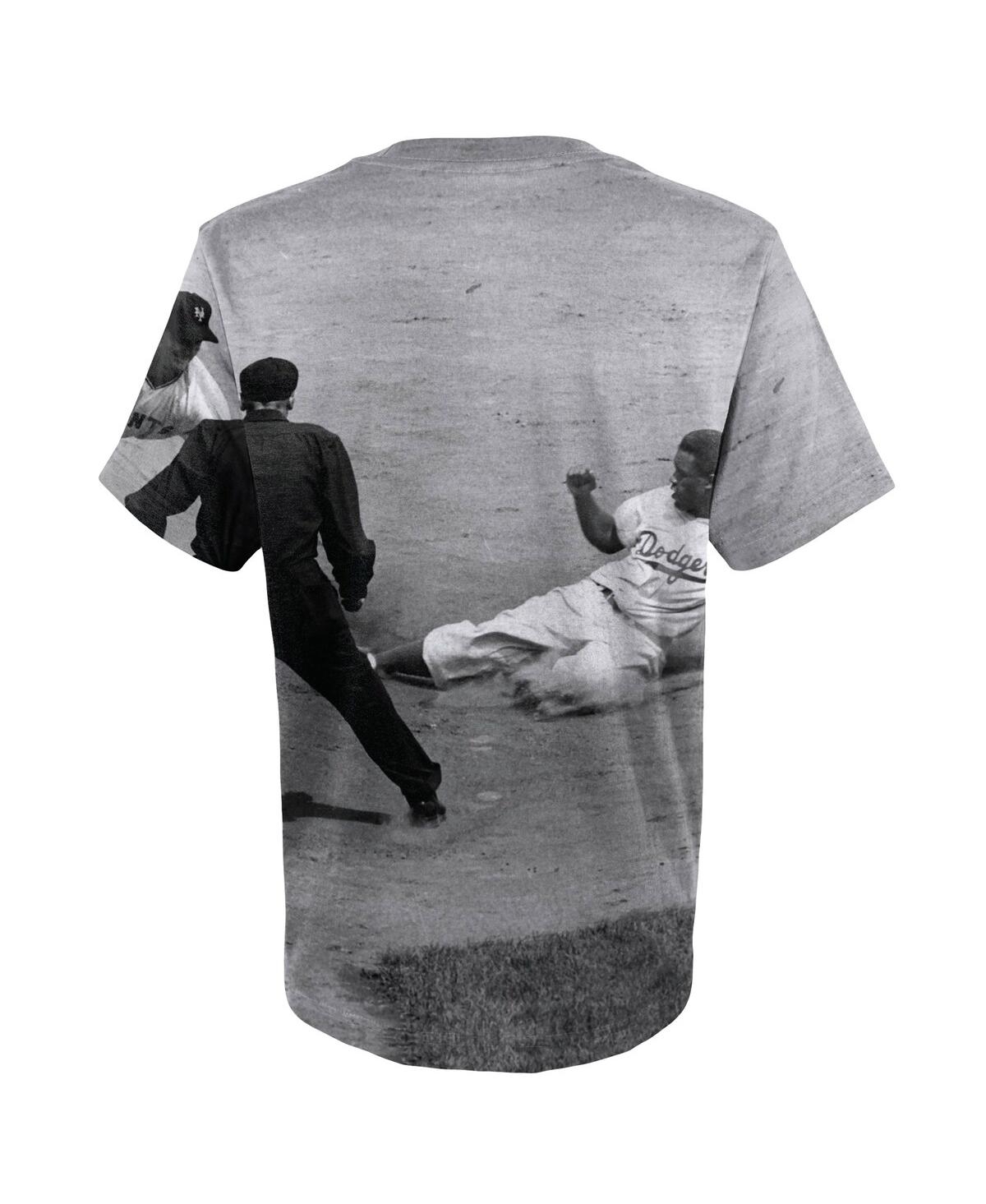 Big Boys Mitchell & Ness Jackie RobinsonBrooklyn Dodgers Sublimated Player T-shirt - White