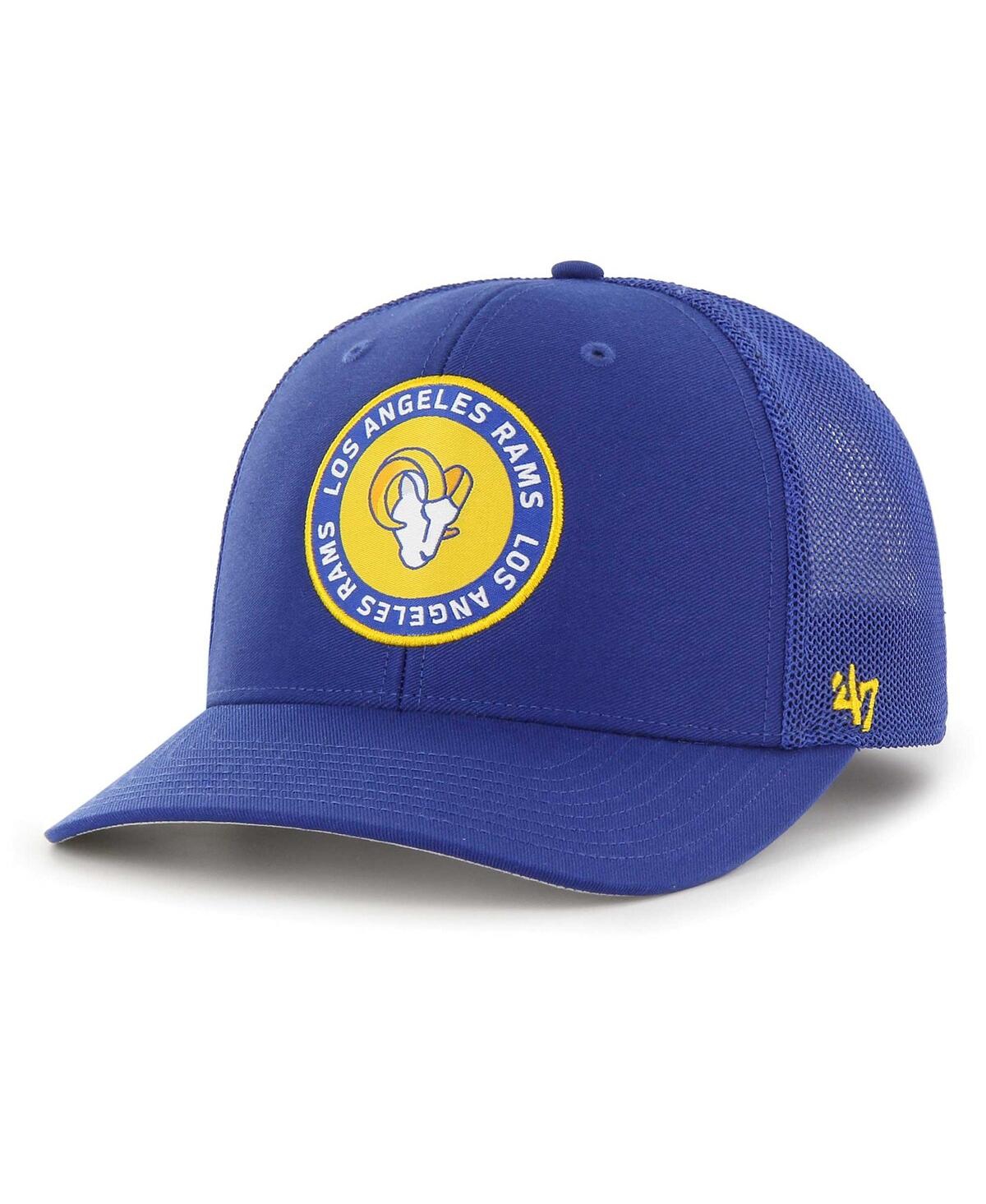 47 Brand Men's ' Royal Los Angeles Rams Unveil Flex Hat In Royal