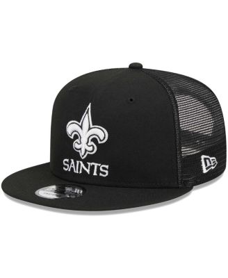 Men's Black New Orleans Saints Main Trucker 9FIFTY Snapback Hat