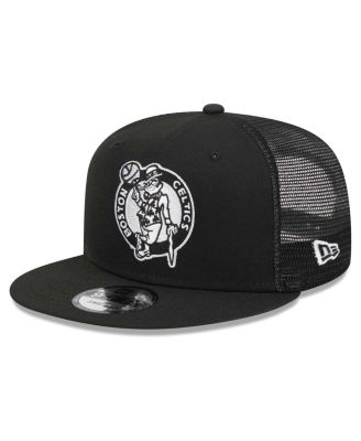 Men's Black Boston Celtics Evergreen 9FIFTY Trucker Snapback Hat