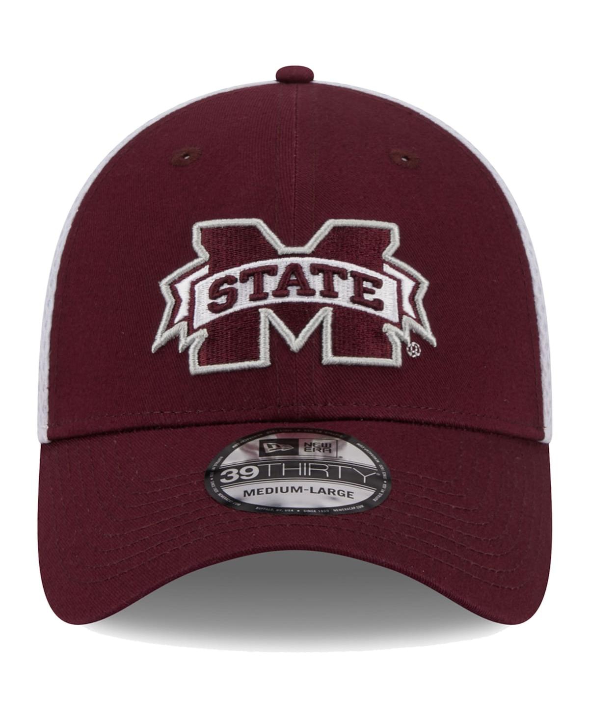 New Era Men's  Maroon Mississippi State Bulldogs Evergreen Neo 39thirty Flex Hat In Maroon