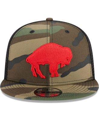 Men's Camo Buffalo Bills Throwback Main Trucker 9FIFTY Snapback Hat