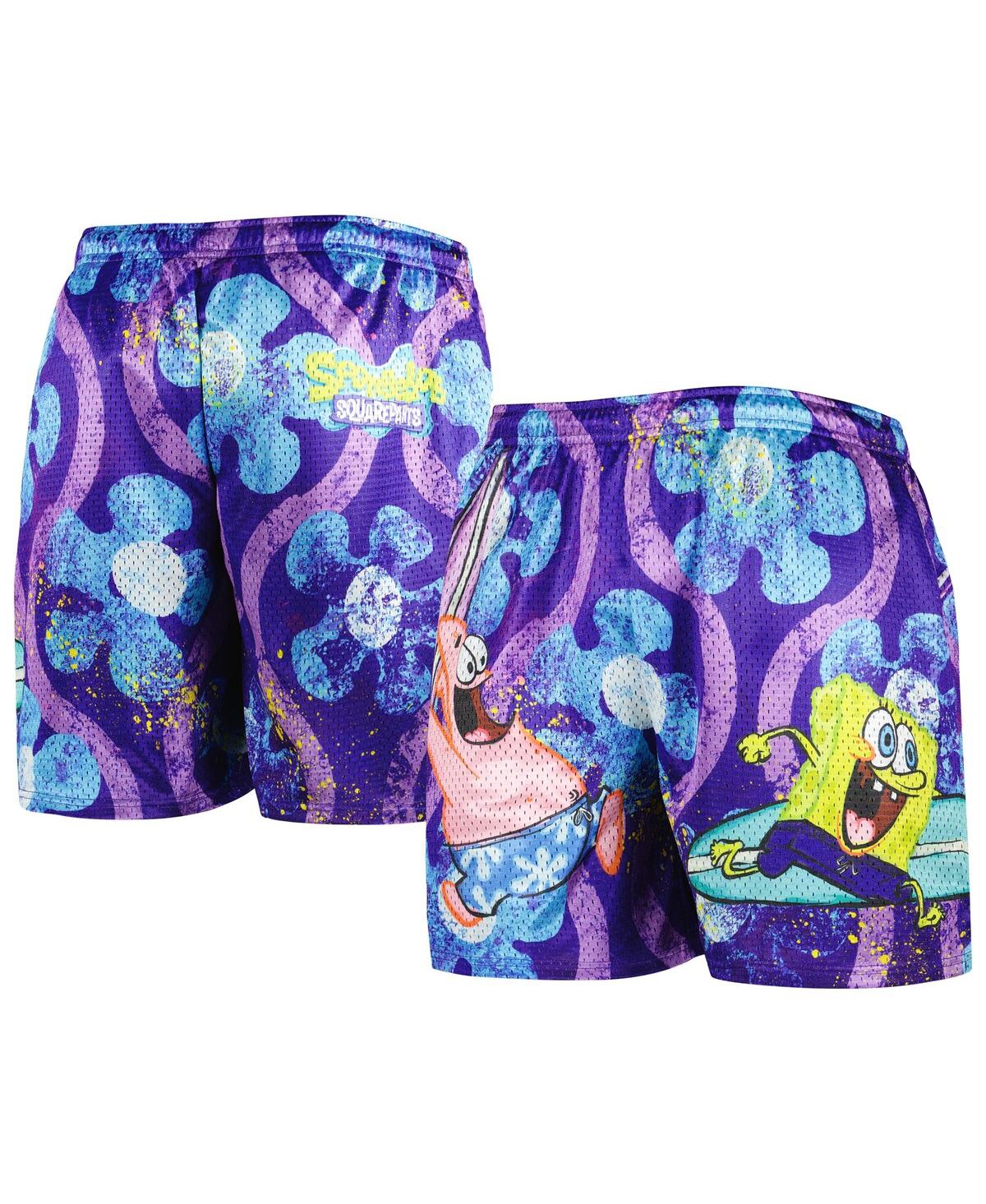 Chalk Line Men's  Purple Spongebob Squarepants Shorts