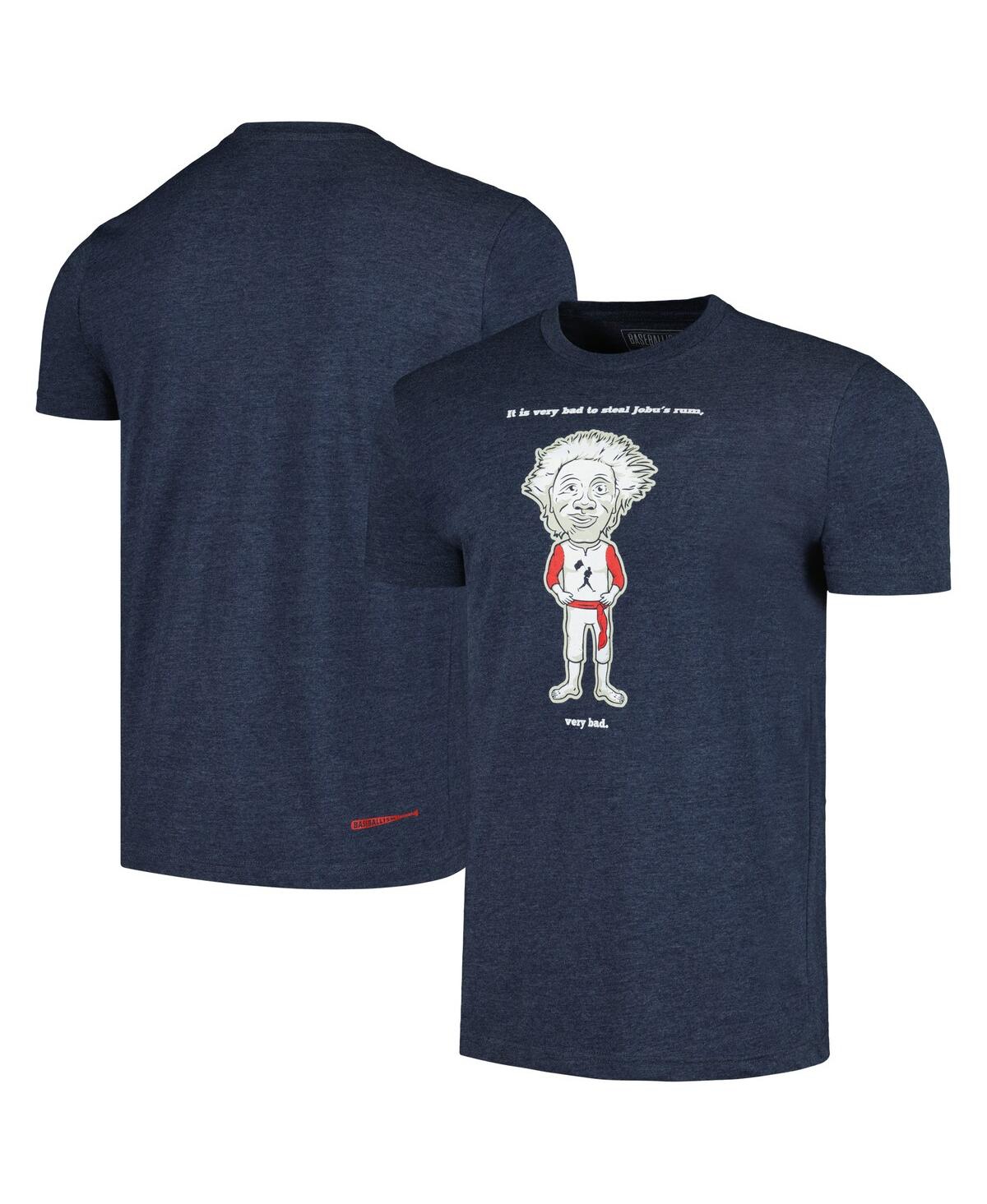 Shop Baseballism Men's And Women's  Heather Navy Major League Jobu T-shirt