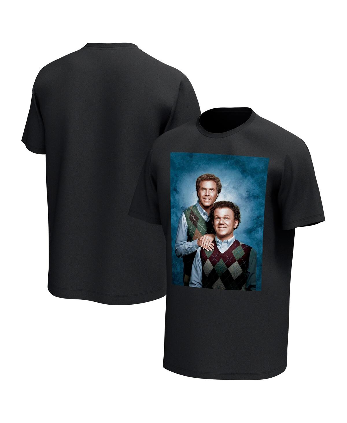 Philcos Men's Black Step Brothers Portrait Graphic T-shirt In Black