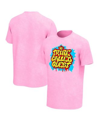 Men's Pink A Tribe Called Quest  Washed Graphic T-shirt