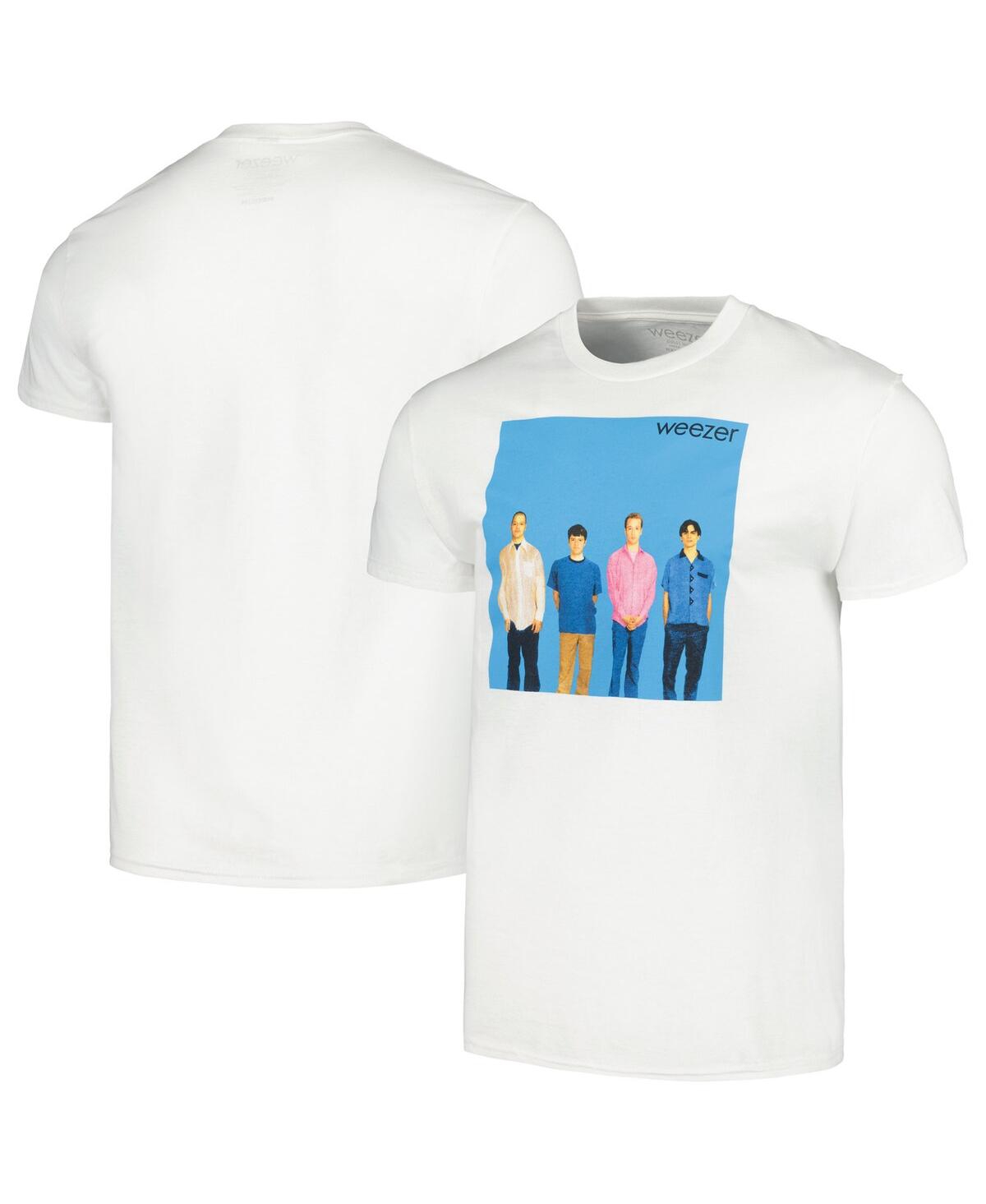 Manhead Merch Men's White Weezer T-shirt