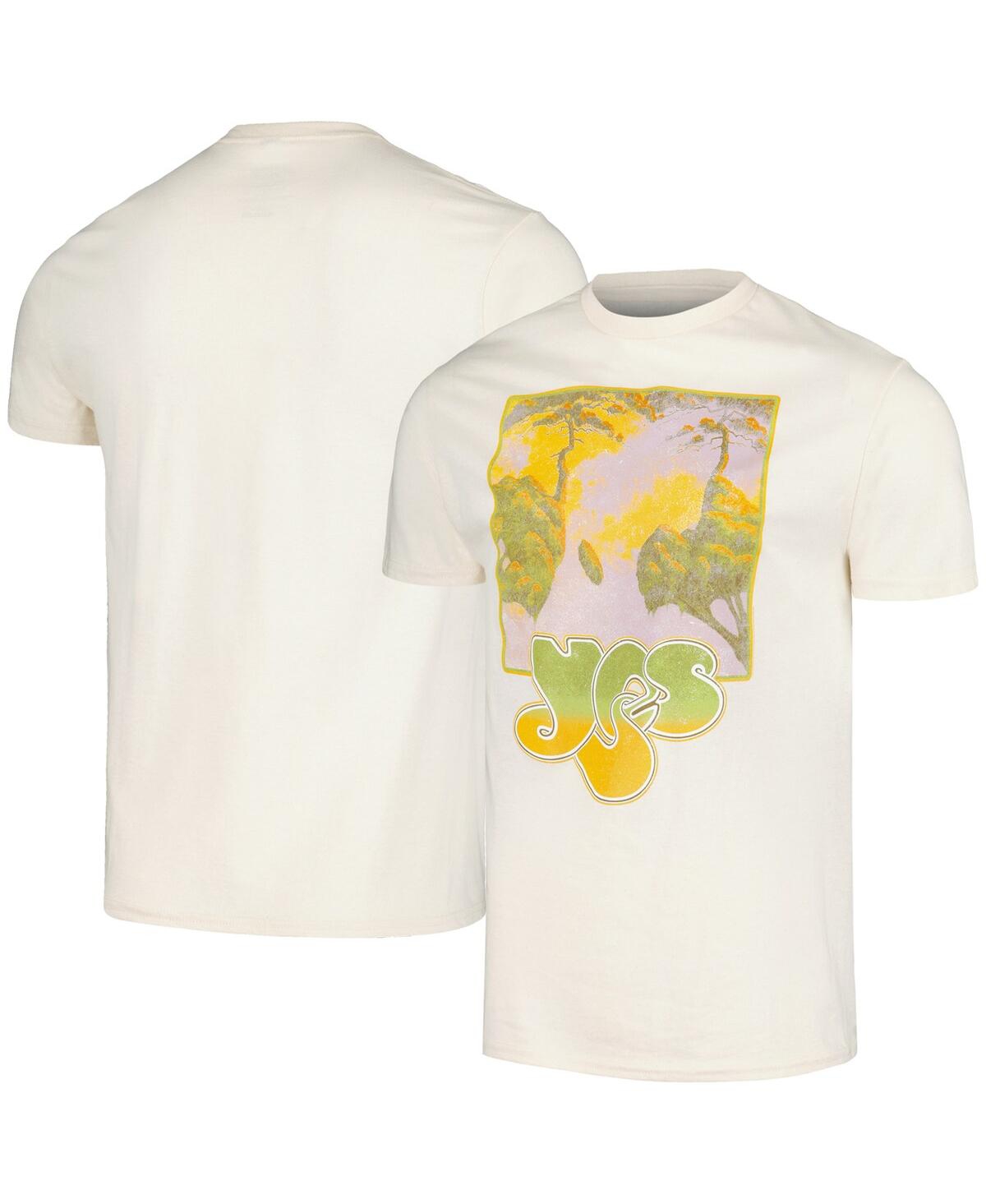 Manhead Merch Men's  Cream Yes Tree Gradient Graphic T-shirt