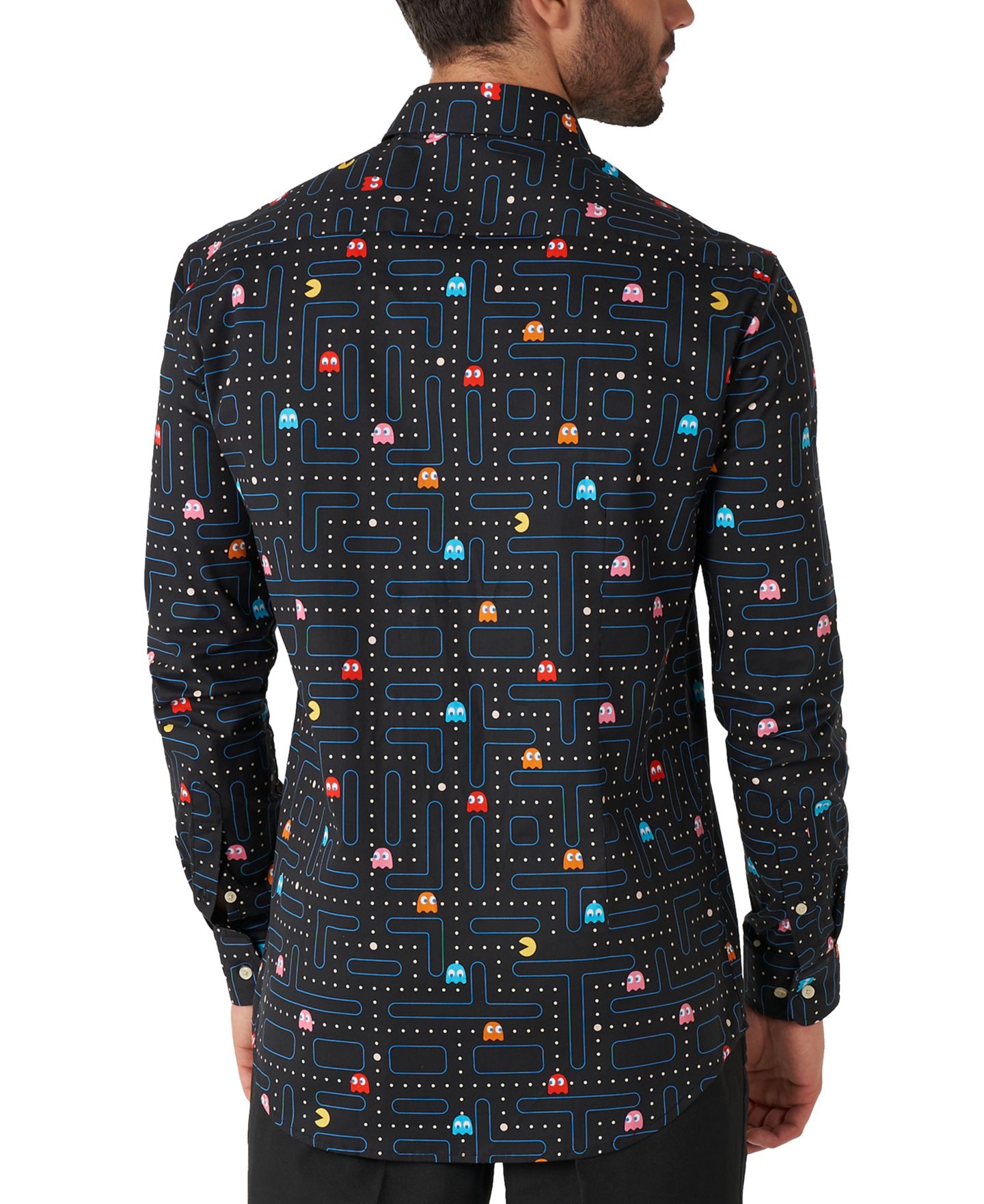 Мужские рубашки OppoSuits Printed Theme Party Shirts For Men, цвет: Чёрный — фото 2