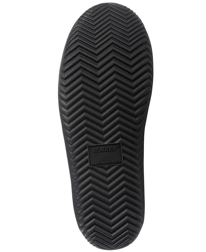 isotoner men's slippers memory foam
