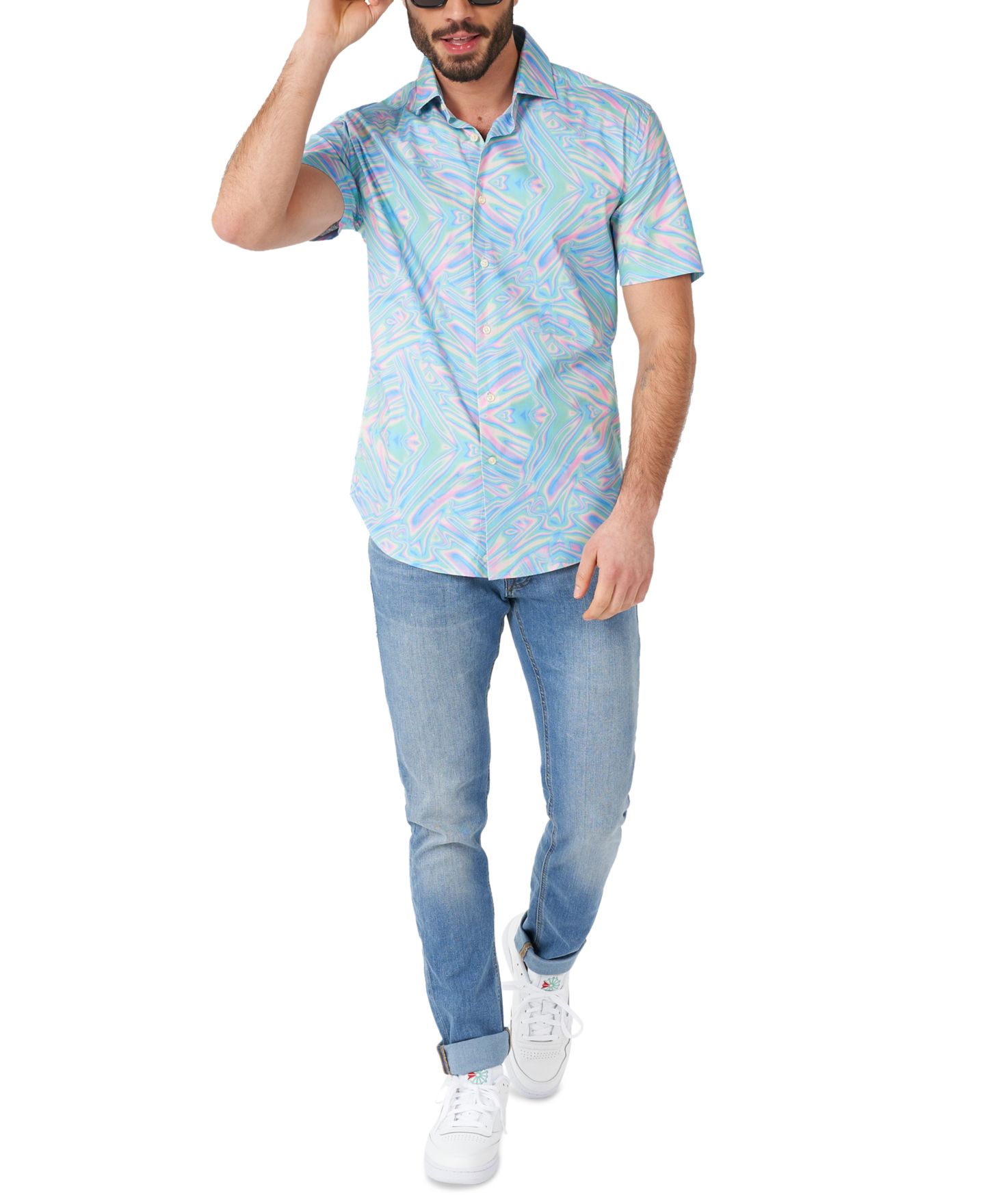 Мужская рубашка OppoSuits Shirt Short Sleeve Holoperfect, цвет: Miscellaneous — фото 3