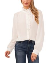 Macy's dressy white blouses 2025