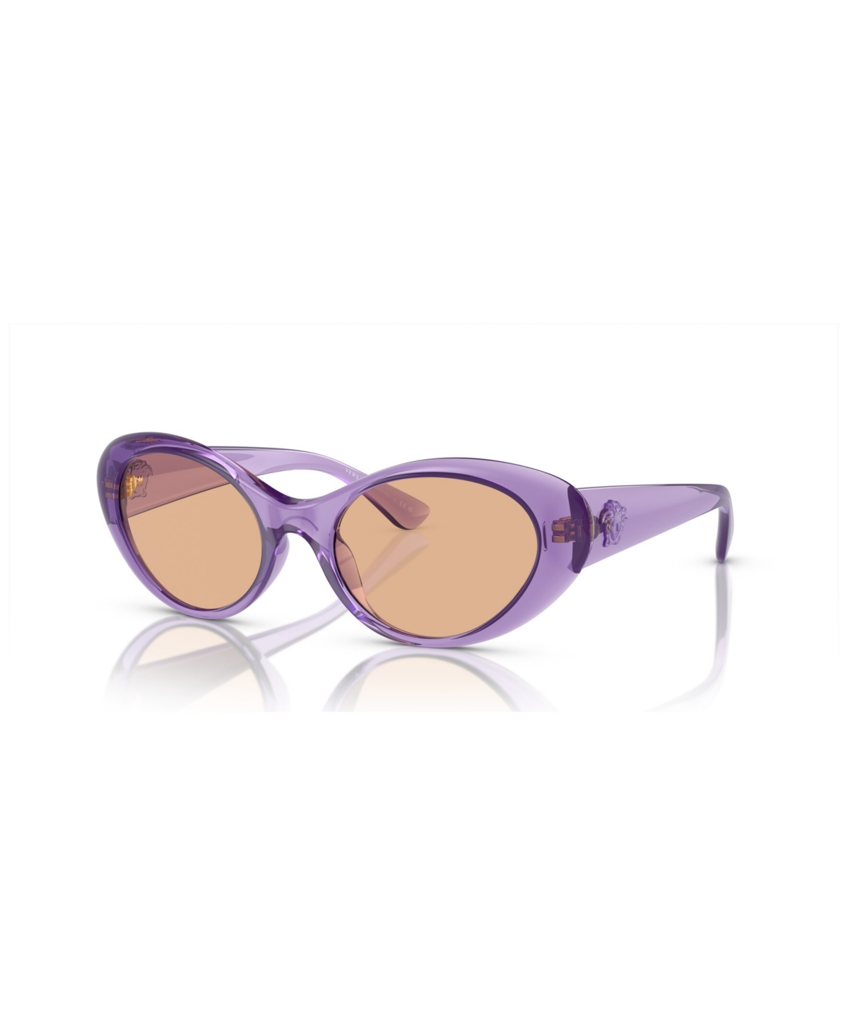 Shop Versace Women's Sunglasses Ve4455u In Purple Transparent