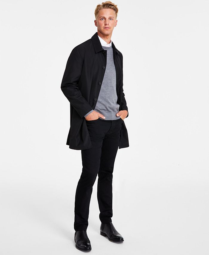 Calvin Klein Men's Car Coat, Relaxed-Fit Crewneck Sweater, Slim-Fit ...