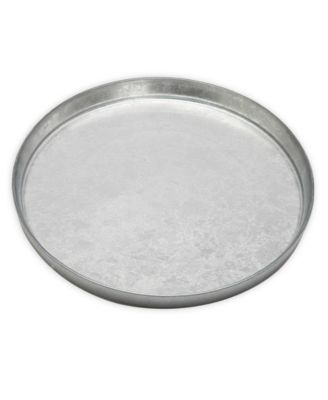 8.25" Silver Glitter Salad Plates with Raised Rim 4 Piece Set, Service for 4