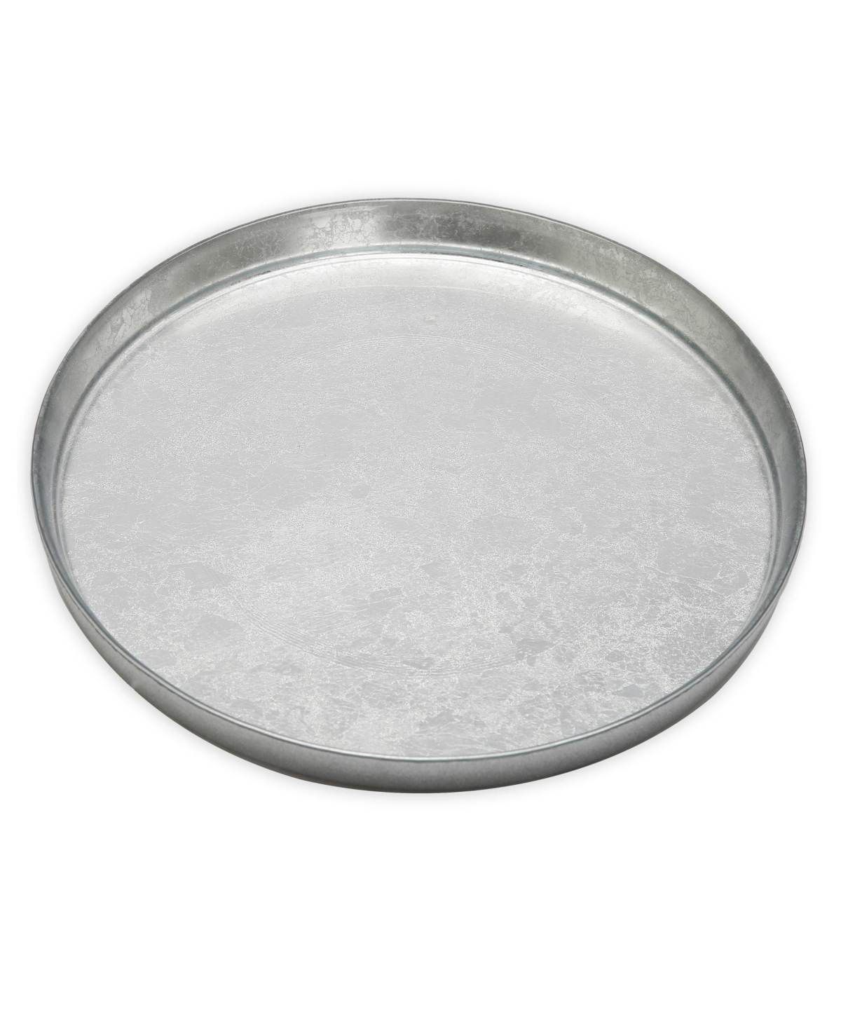 Classic TouchGlitter Salad Plates with Raised Rim 4 Piece Set, Service for 4 - Silver