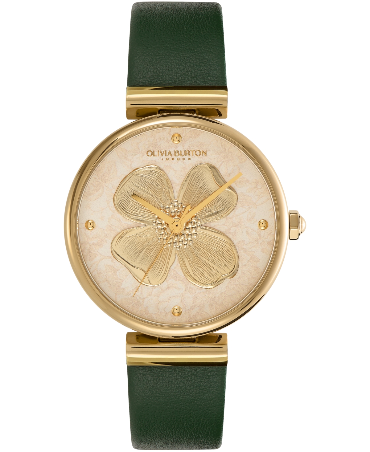 Women's Dogwood Green Leather Watch 36mm - Green