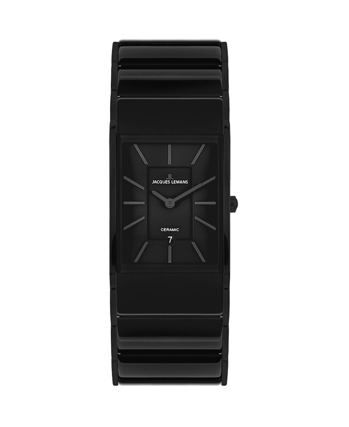 Men's Dublin Watch with High-Tech Ceramic Strap, Solid Stainless Steel Ip-Black, 1-1939 - Black