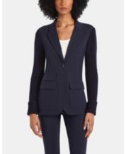 Macy's navy blue women's blazer best sale
