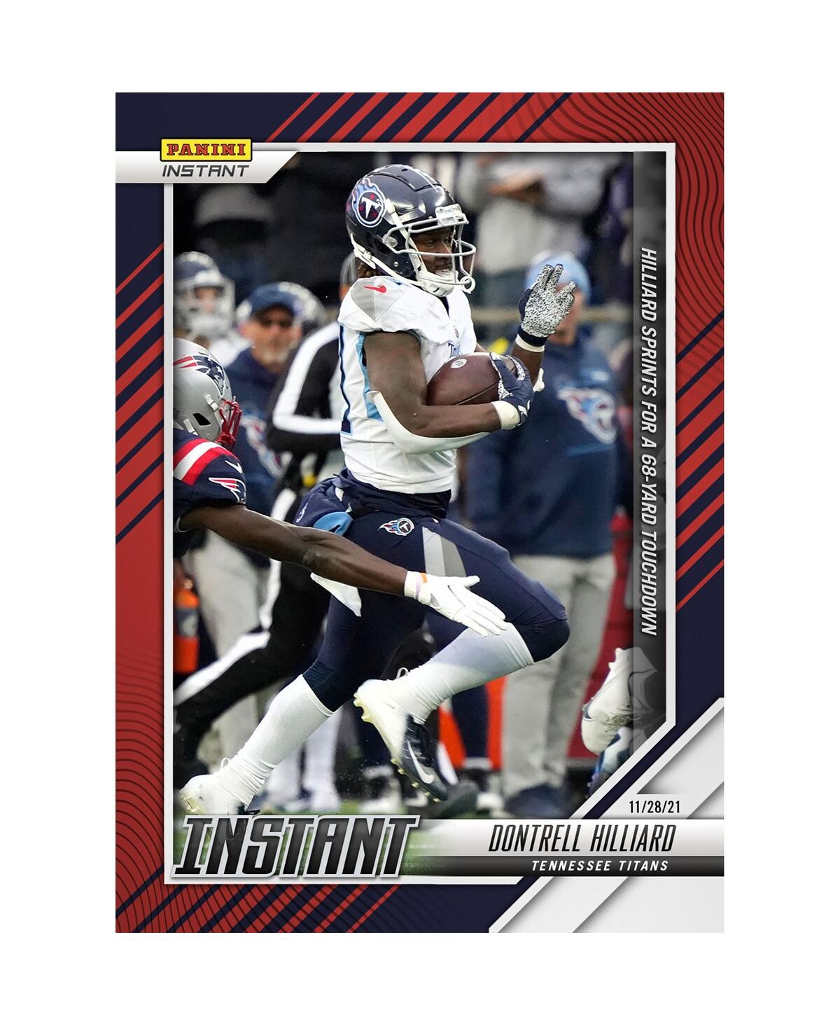 Shop Panini America Dontrell Hilliard Tennessee Titans Parallel  Instant Nfl Week 12 Hilliard Sprints For  In Multi