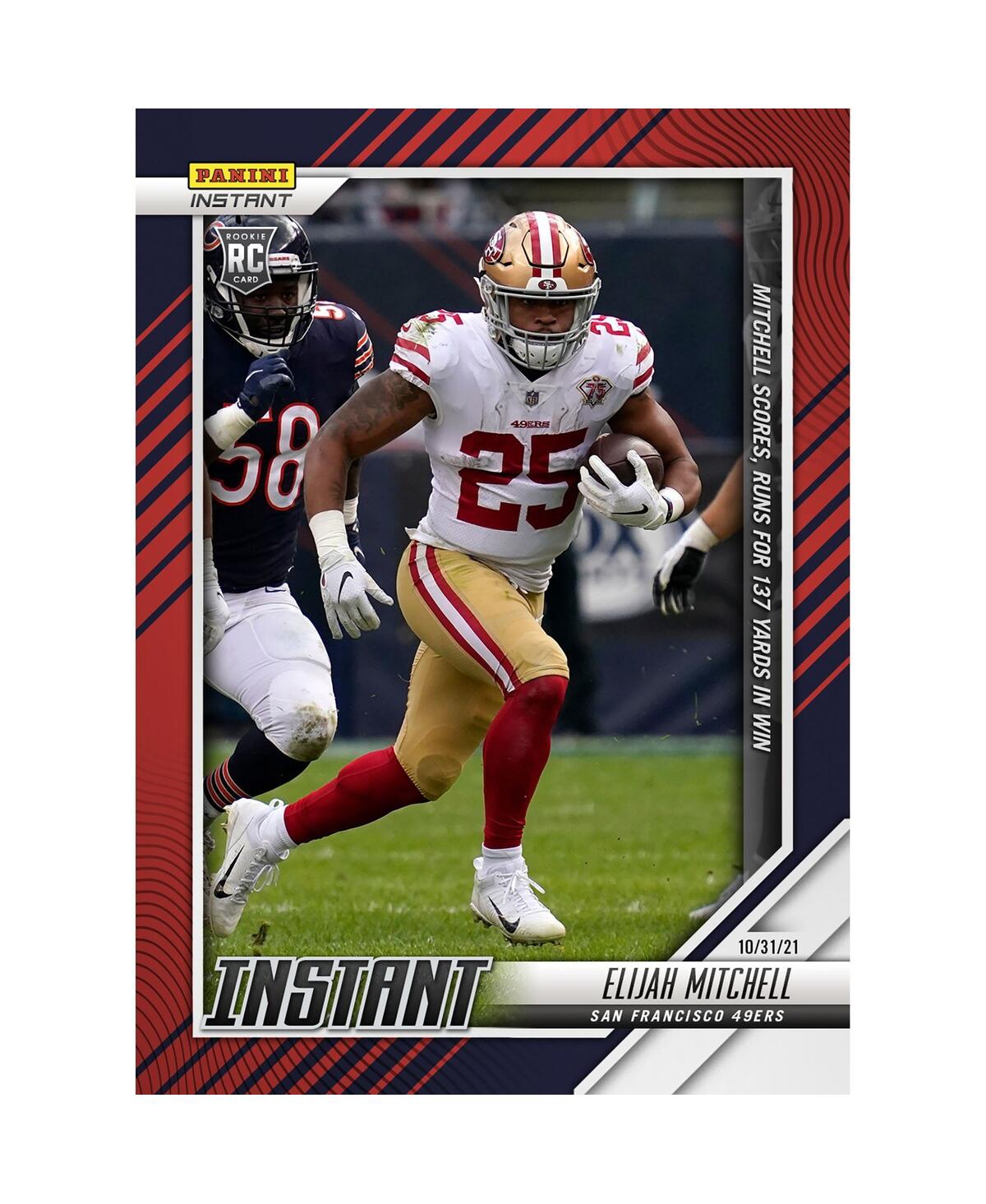 Shop Panini America Elijah Mitchell San Francisco 49ers Parallel  Instant Nfl Week 8 137-yards & A Touchdo In Multi