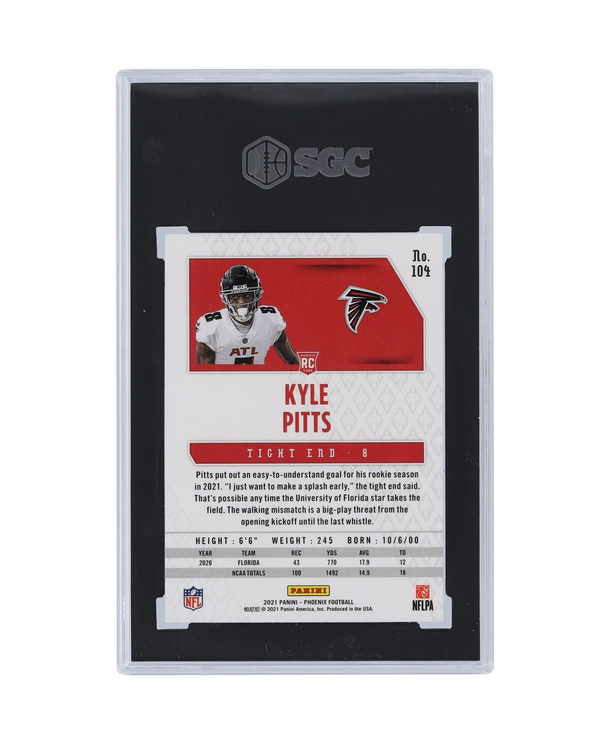 Panini America Kyle Pitts Atlanta Falcons 2021  Phoenix Fire Burst #104 Sgc Authenticated 9.5 Rookie In Multi