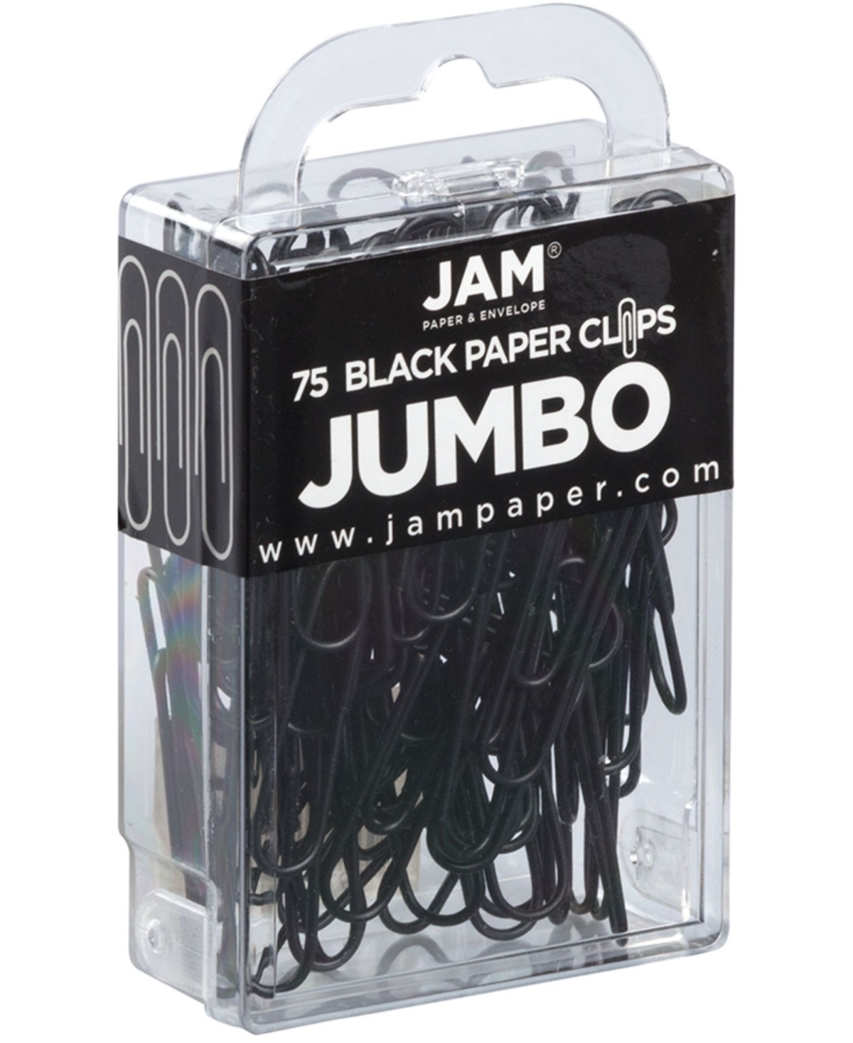 Shop Jam Paper Colorful Jumbo Paper Clips In Black