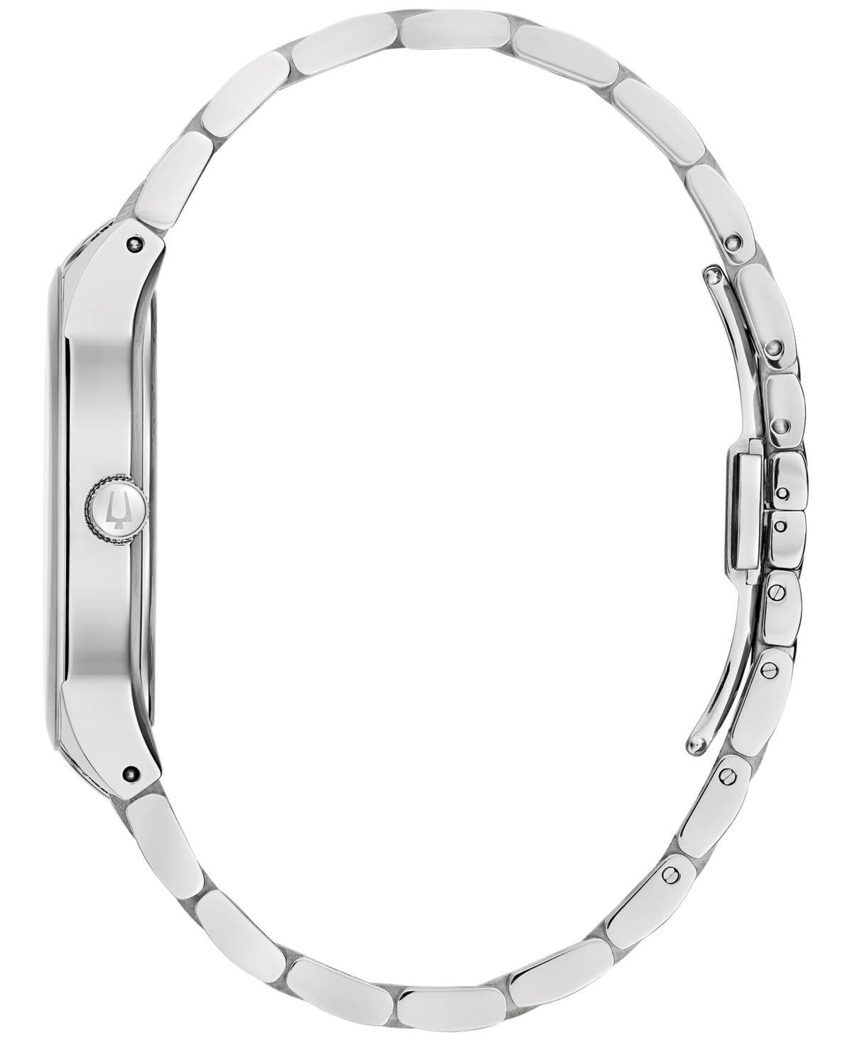 Shop Bulova Men's Modern Diamond Accent Two-tone Stainless Steel Bracelet Watch 40mm In Gray