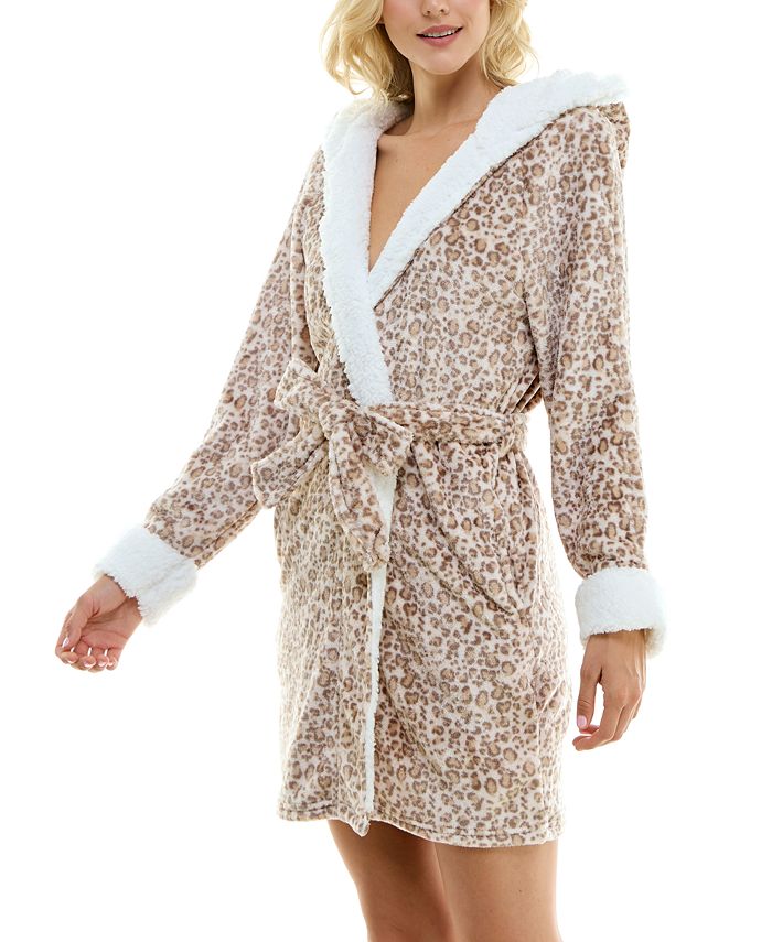 Roudelain Women's Deluxe Touch LeopardPrint Robe Macy's