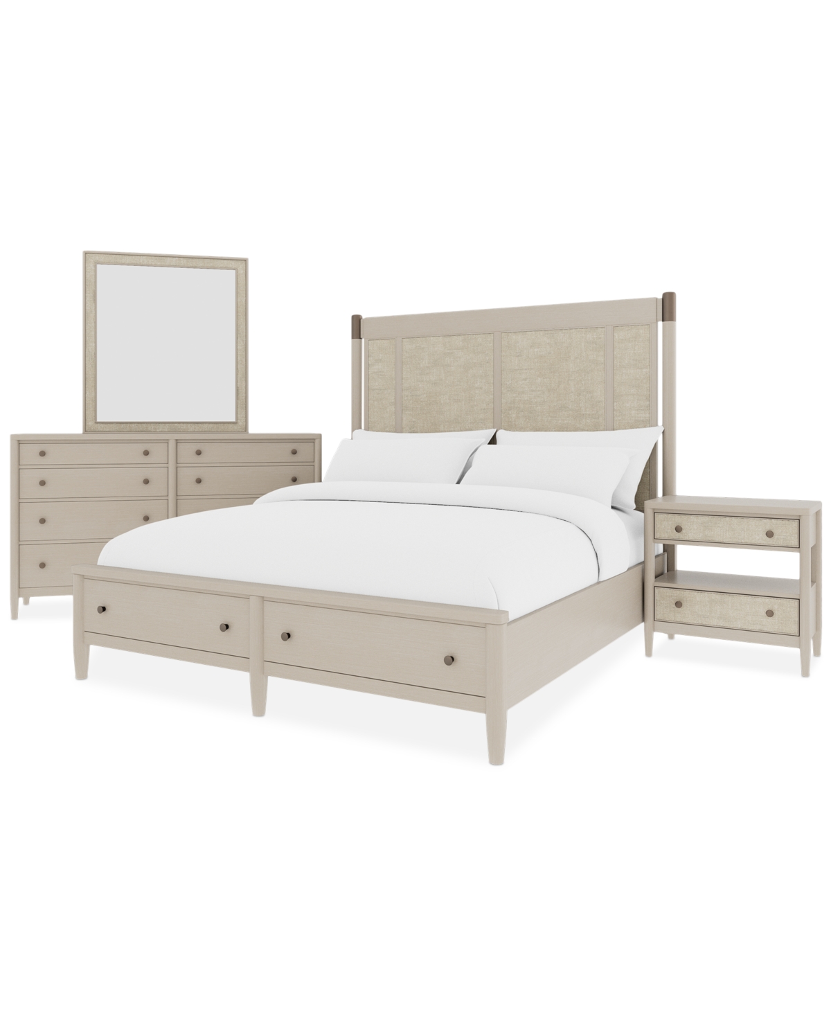 Macy's Laguna 2 Drawer Nightstand In Drift