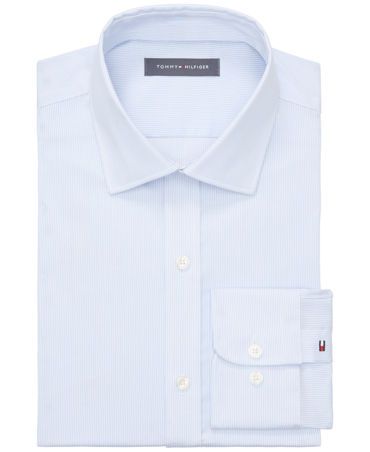 Tommy Hilfiger Men's Flex Essentials Dress Shirt In Classic Blue