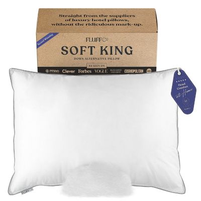 FluffCo Down Alternative Classic Hotel Pillow King Soft Macy s