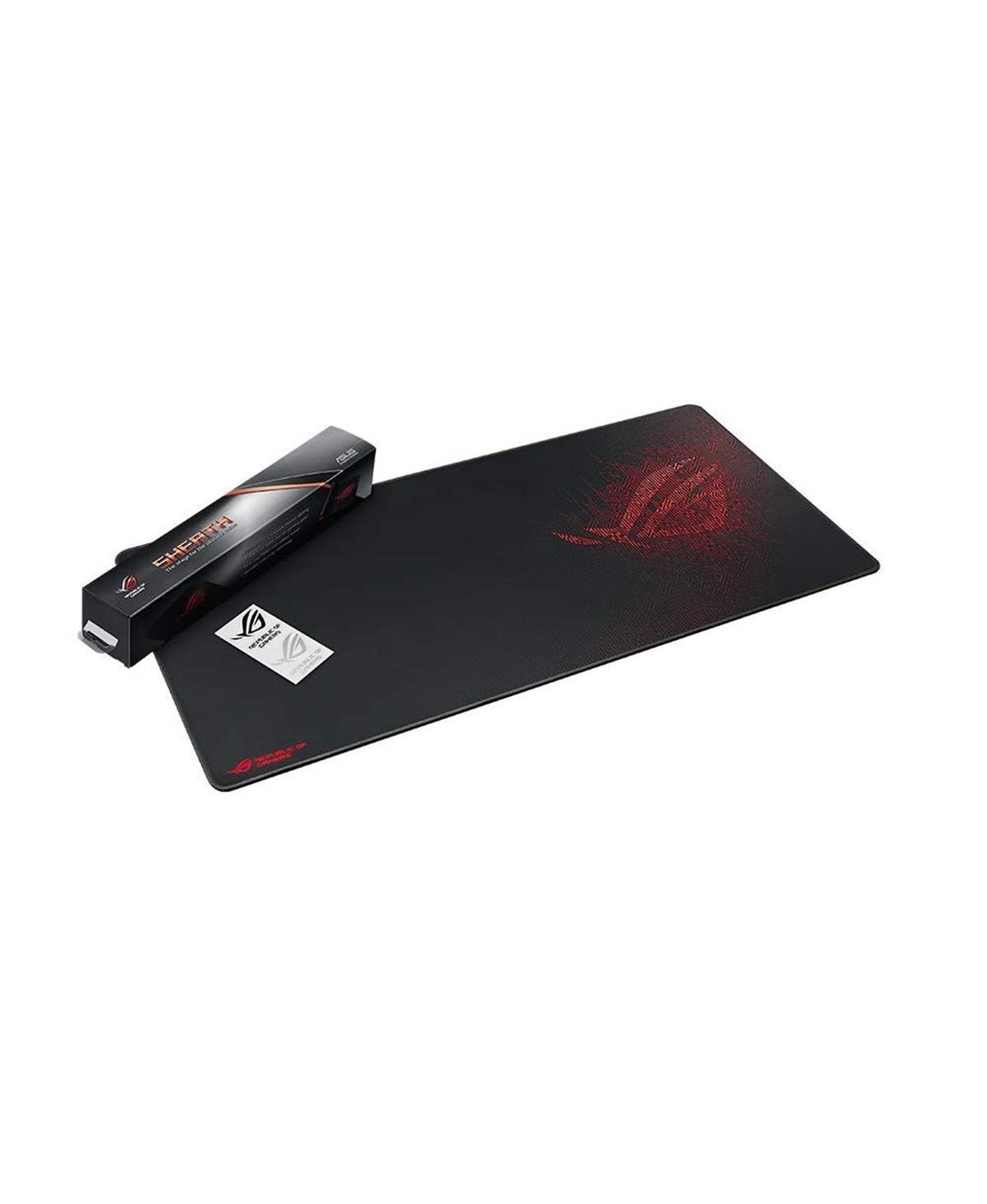 Asus NC01 Rog Sheath Blk Sheath Gaming Table Support & Mouse Pad && Red - Black