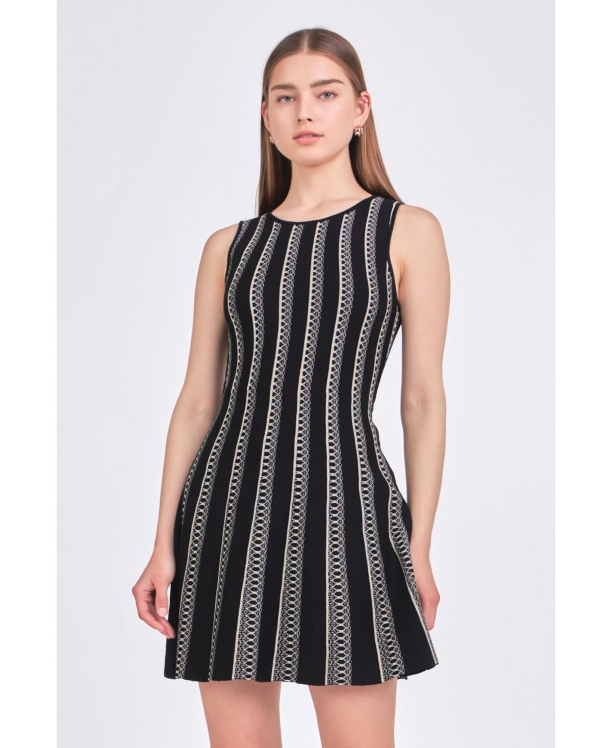 endless rose Women's Lurex Knit Mini Dress