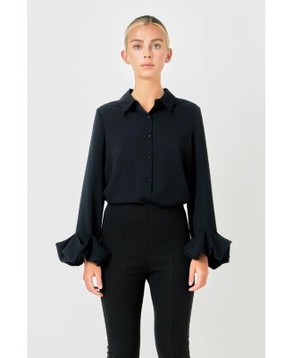 Women's Bubble Accent Dress Shirt