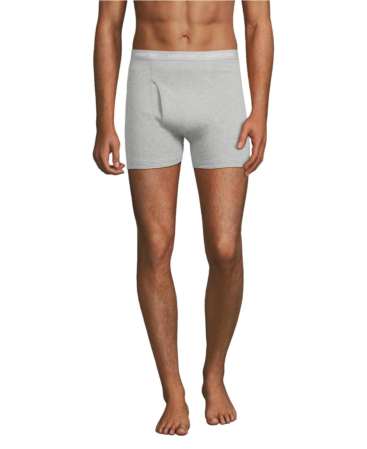 Men's 3 Pack Knit Boxer Briefs - Gray heather