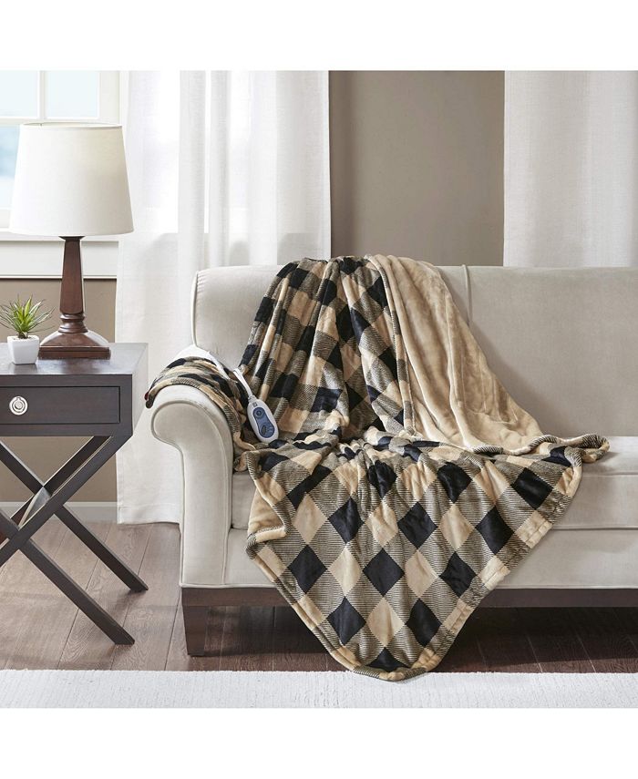 Gracie Mills Heated Plush Throw Macy's