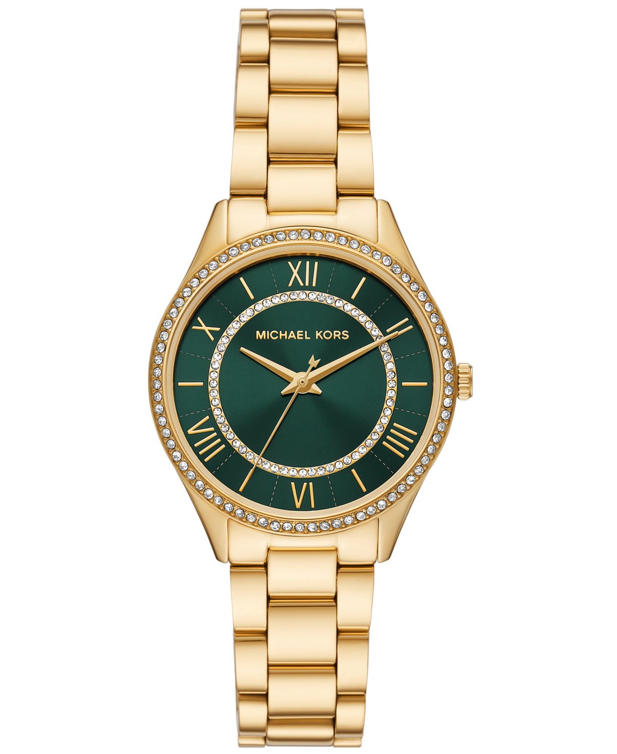 Женские часы Michael Kors Lauryn Three-Hand золотистые из стали 33мм — фото 2
