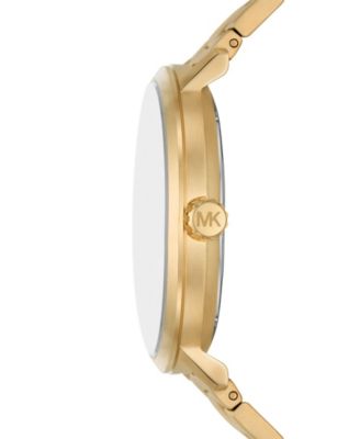 Men's Blake Three-Hand Date Gold-Tone Stainless Steel Watch 42mm