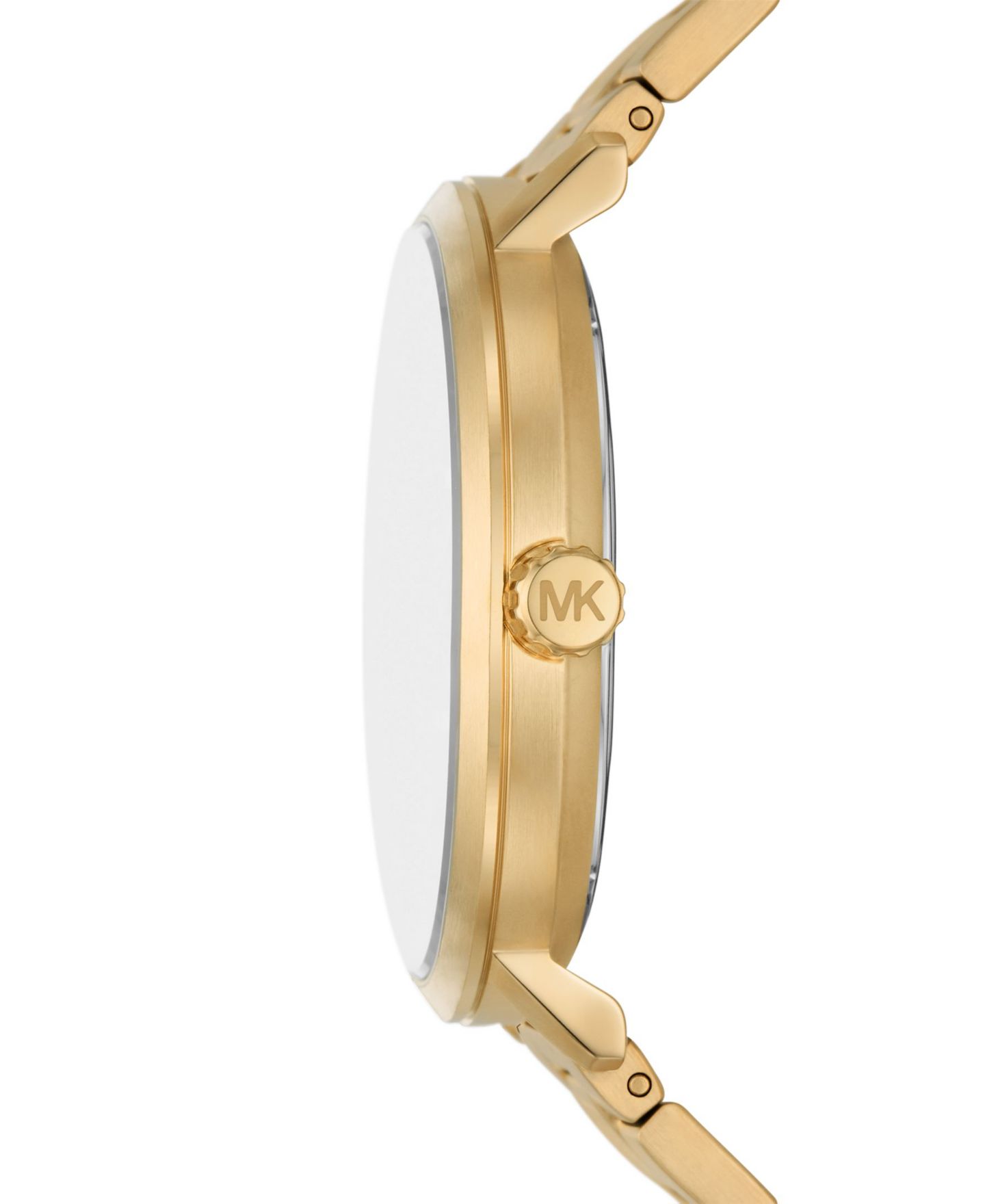 Мужские часы Michael Kors Blake Three-Hand Date Gold-Tone Stainless Steel Watch 42mm — фото 2
