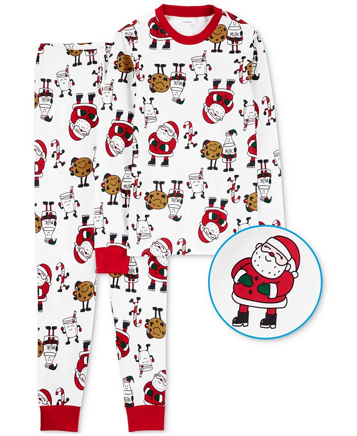 Miyanuby Christmas Pyjamas Xmas Deer Pyjamas Pjs Set Santa Cotton