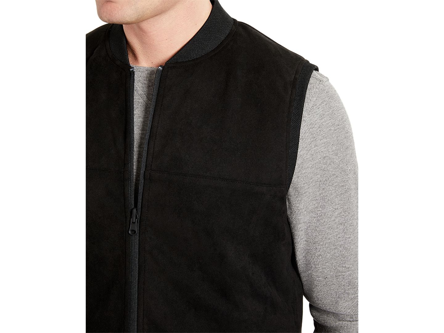 Мужской жилет Kenneth Cole Reversible Water-Resistant Vest, цвет: Чёрный — фото 4
