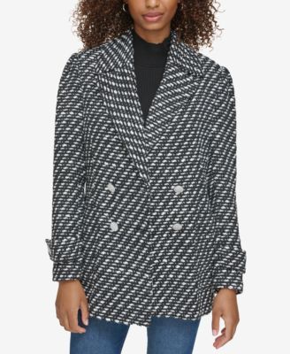 KARL LAGERFELD PARIS - Women's Patterned Bonded Felt Jacket