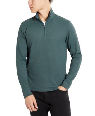 Kenneth Cole Men s Slim Fit Quarter Zip Knit Pullover Macy s