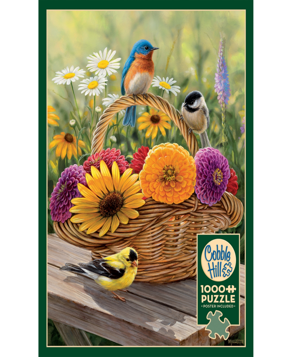 Shop Cobble Hill - Summer Bouquet Puzzle In Multi